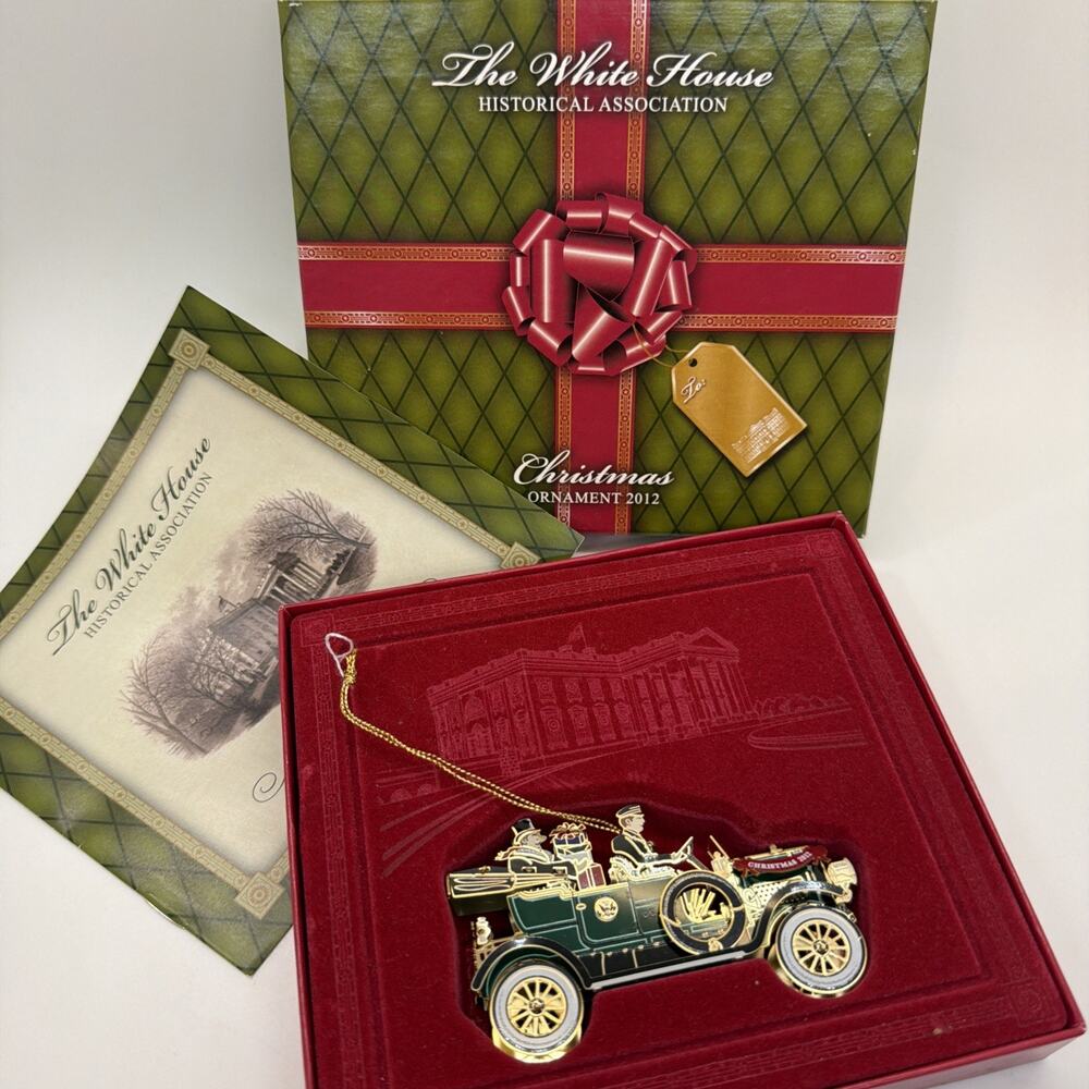 White House Historical Association 2012 Christmas Ornament Taft White Steamer